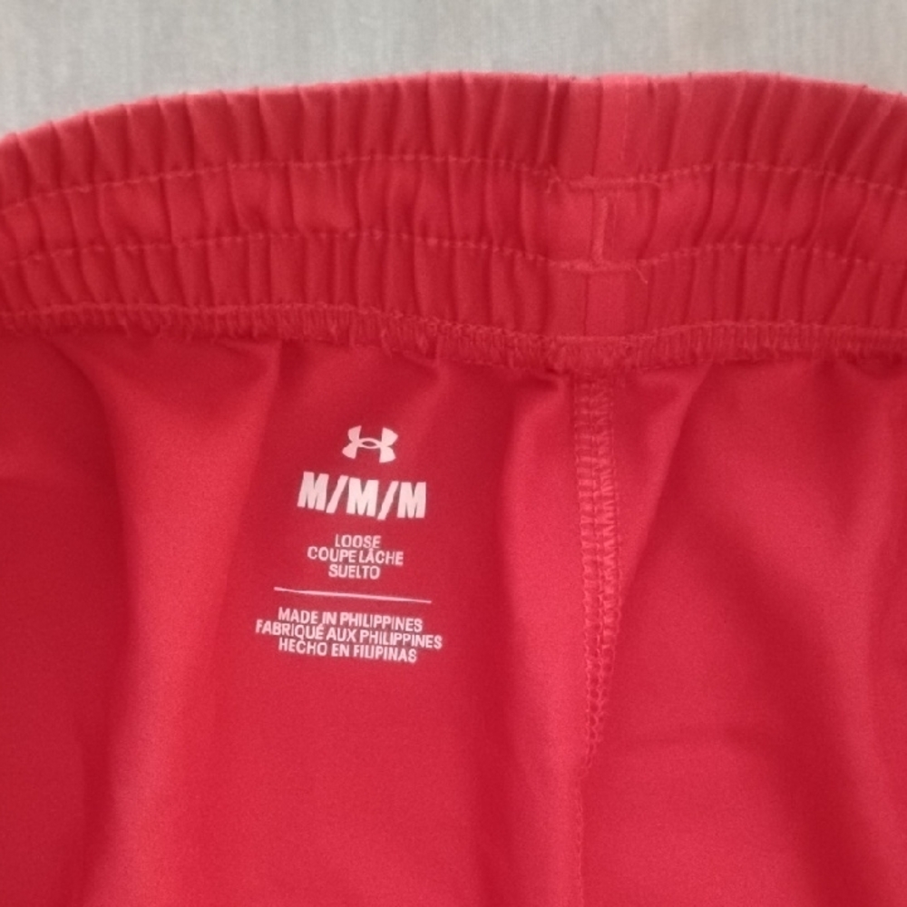 Under Armour Women's Bright Red Athletic Shorts - Picture 2 of 7